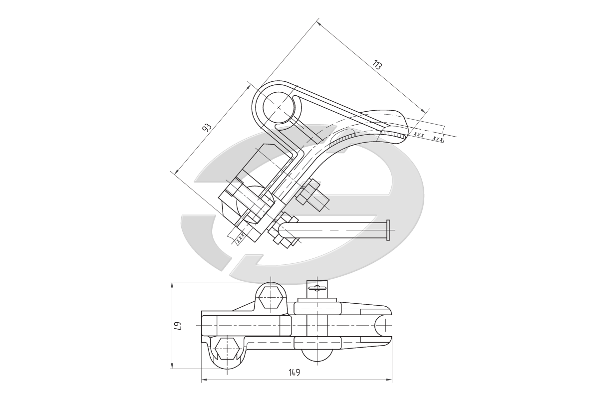 Анкерный зажим НБ-60/5,6-16 К 